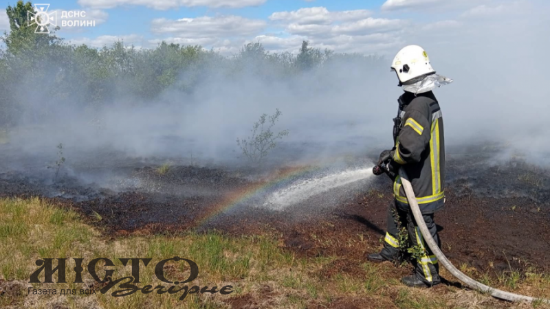 На Волині горіло торфовище - новини Володимир-Водинського На Волині горіло торфовище