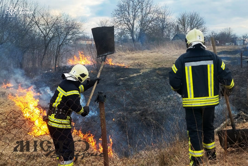 У різних громадах Волині рятувальники ліквідували 18 пожеж 