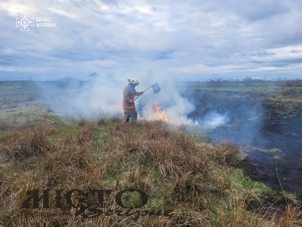 На Волині за добу сталося 13 пожеж в екосистемах 