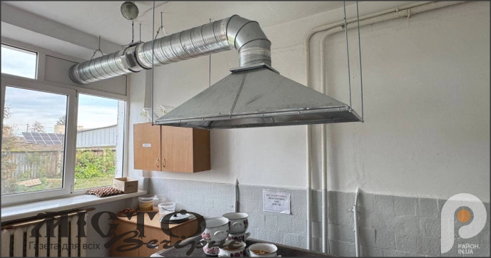 У дитячому садочку Затурець встановили нову кухонну витяжку 