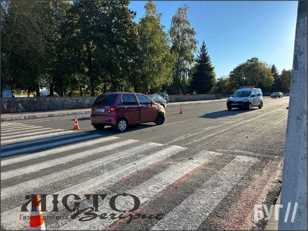 У Нововолинську на «зебрі» дитина на електросамокаті потрапила під колеса автомобіля 