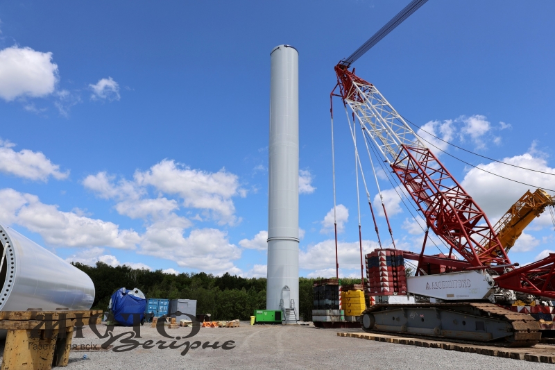 На Іваничівщині розпочали монтаж вітряків для потужної вітроелектростанції 