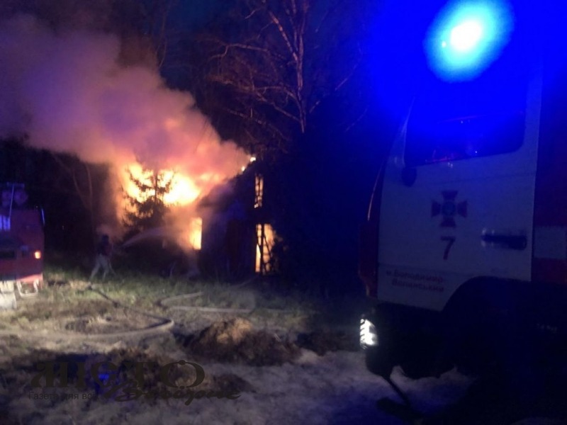 В селі Пархоменкове горіла баня 