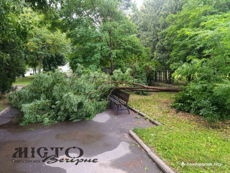 У Нововолинській громаді усувають наслідки негоди: пошкоджено покрівлі та електромережі 