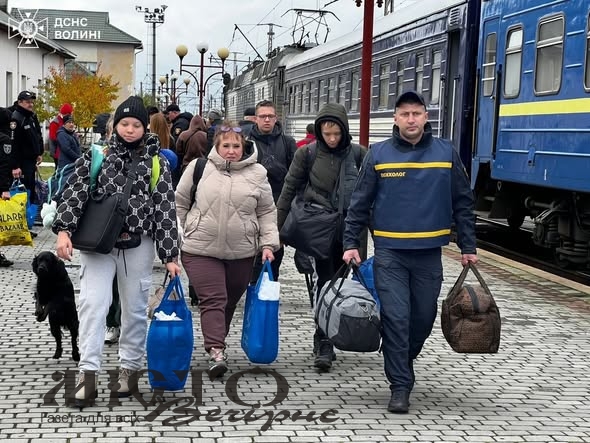 На Волинь прибув евакуаційний потяг з Донеччини 