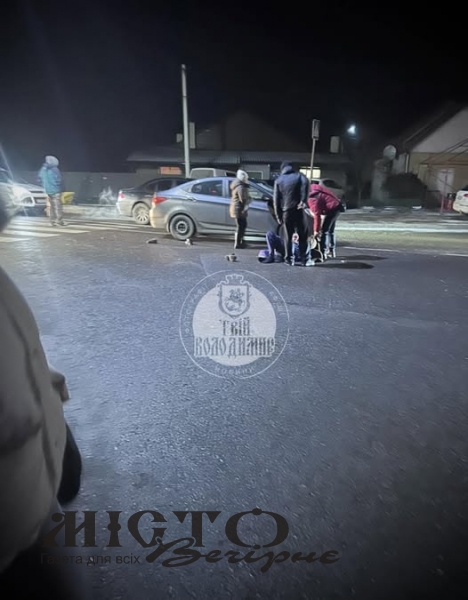 У Володимирі на переході авто збило літнього чоловіка 