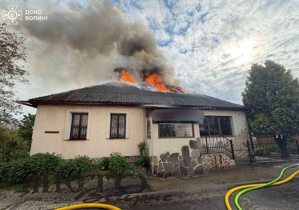 У Володимирі горів будинок 