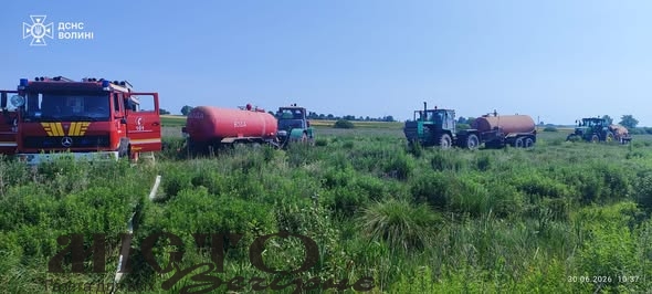 На Волині за добу гасили дев’ять пожеж в екосистемах 
