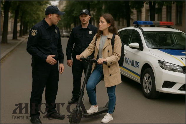 У Нововолинську зловили п’яну водійку електросамокату 