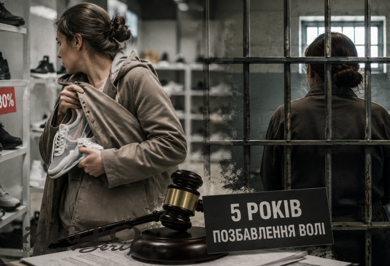 У Луцьку жінку засудили на понад 5 років ув’язнення за крадіжку кросівок 