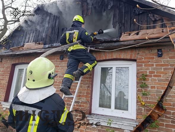 У Зимнівській громаді горів житловий будинок 