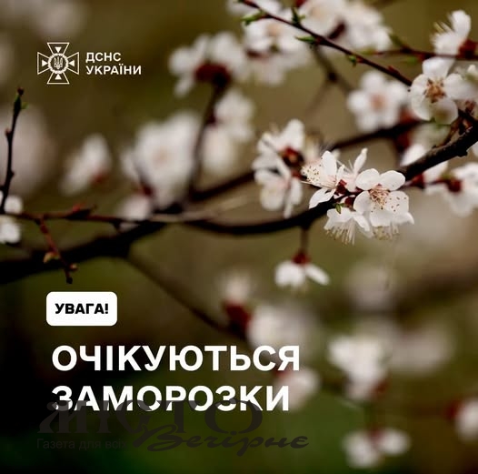 Українців попереджають про заморозки 21 та 22 квітня 