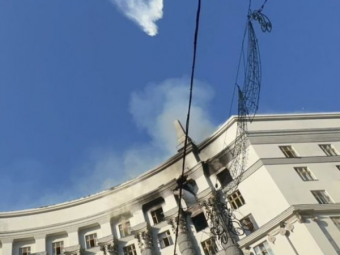 Унаслідок атаки постраждала будівля Кабміну 