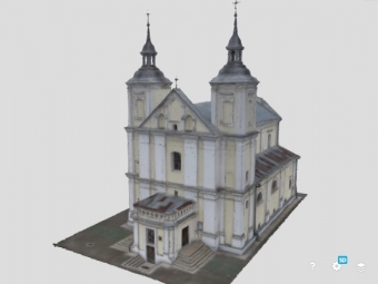 Розроблено 3D модель костелу Іоакима та Анни 