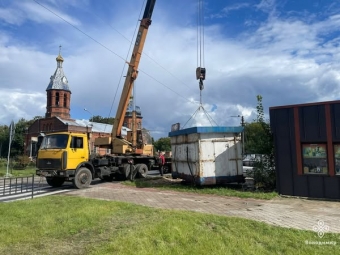 У Володимирі демонтували МАФ, який знаходився в неналежному стані 