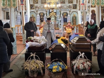 У Нововолинську попрощалися з двома полеглими Героями Олександром Малєвим та Миколою Поплавським 