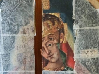 Підтвердилося, що лик Божої Матері на іконі з волинського села нанесений на образ Христа-Пантократора 