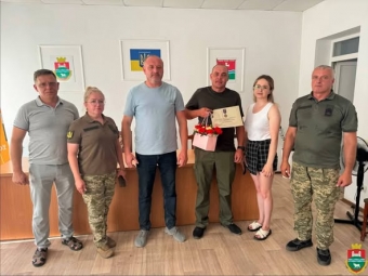 Військового з Затурцівської громади нагородили відзнакою Міністра оборони України 