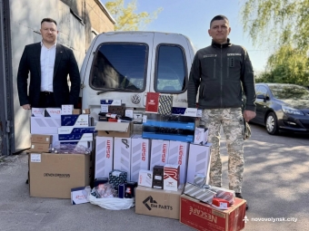 Нововолинська громада передала на фронт дрон і автозапчастини на понад 275 тисяч гривень 