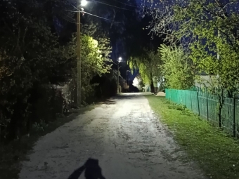 У Привітному на Локачинщині модернізували вуличне освітлення: встановили 9 LED-ліхтарів 