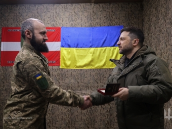 Президент нагородив бійців «Сталевої Сотки» на Костянтинівському напрямку 