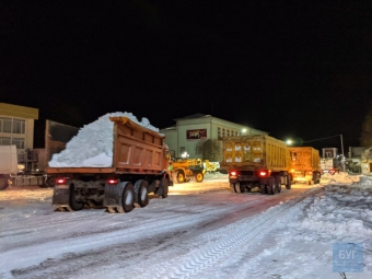 За ніч з Володимира вивезли тисячі тонн снігу 