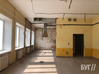 В їдальні ліцею №1 у Володимирі проводять капітальний ремонт 