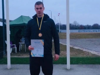 Максим Зейналян із Володимира подвоїв медальний доробок на зимовому Чемпіонаті України з метань 