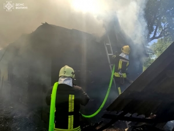 В Оваднівській громаді горів дерев’яний житловий будинок 
