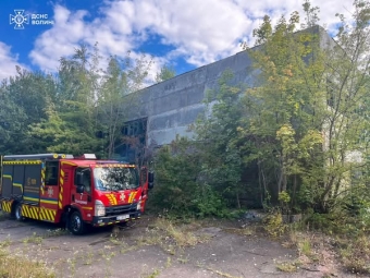 У Володимирі трапилася масштабна пожежа на території колишнього молокозаводу 