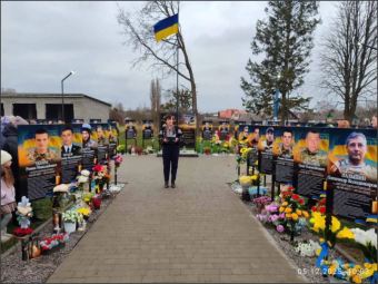 На Алеї Слави в селі Овадне освятили нові меморіальні дошки загиблим Захисникам України 