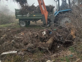 Неподалік села Новосілки жителі Володимирської громади облаштували стихійне сміттєзвалище 