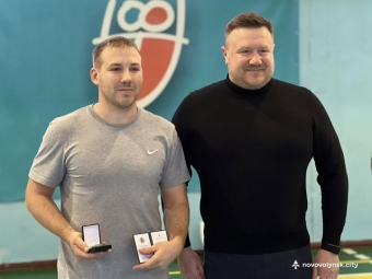 Ветерана з Нововолинська Михайла Соколяна відзначили нагородою «За заслуги перед містом» 