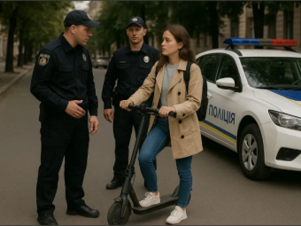 У Нововолинську зловили п’яну водійку електросамокату 