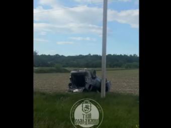 У Володимирі водій, який тікав від представників ТЦК, злетів у кювет 