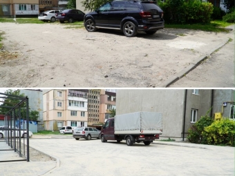 У Володимирі відремонтовано прибудинкову територію на вулиці Поліської Січі 