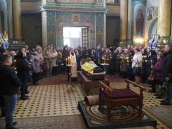 У Володимирі відбувся чин похорону над загиблим військовим Романом Калашнюком 