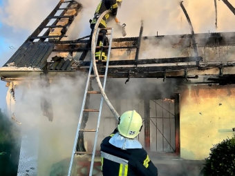 На Волині горіли три житлові будинки, дві господарські споруди та садовий дім 